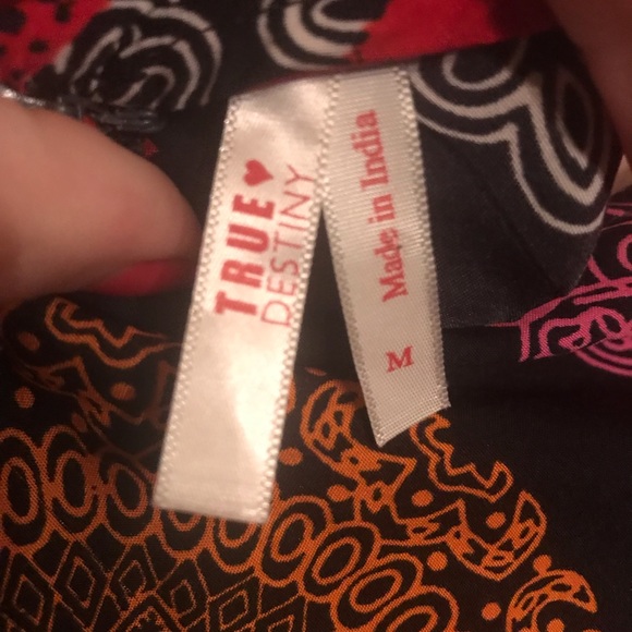 Floral skirt romper red & black - Picture 7 of 7